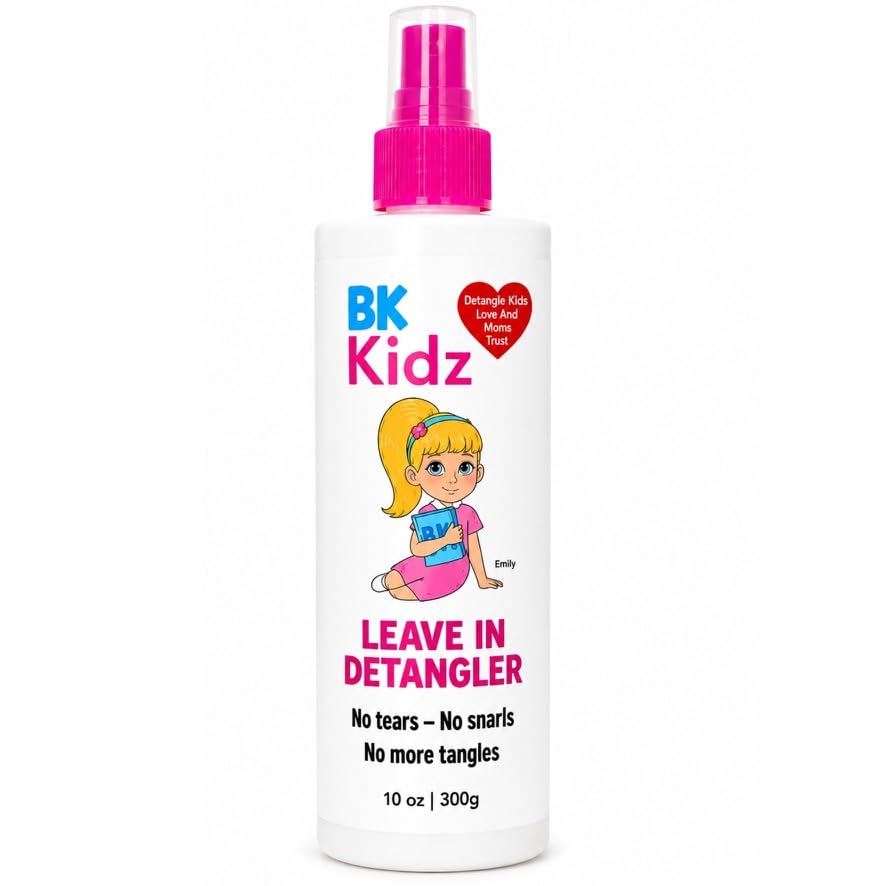Hair Detangler Spray 10oz - Detangler Spray - No More Struggling With Tangles, White
