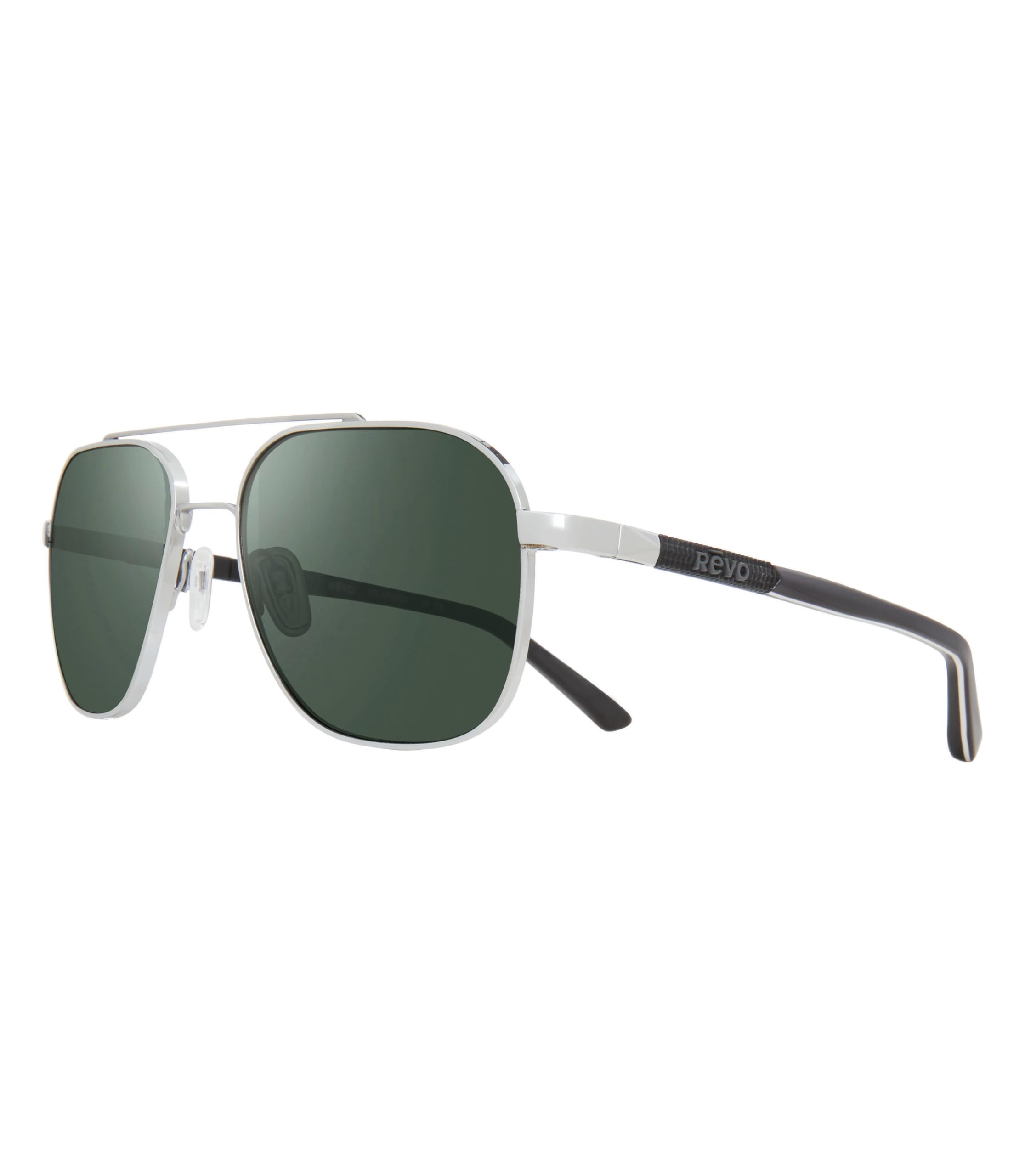 Revo SG50 Sonnenbrille Harrison Navigatorrahmen, polarisiert, 56 mm, Chromrahmen, polarisiert