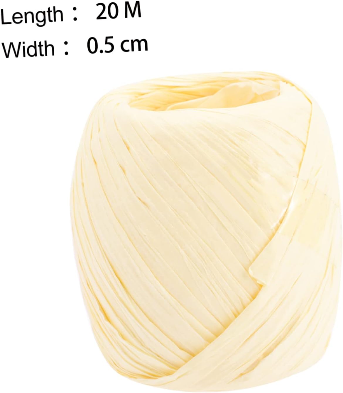 OSALADI 2 Rolls Raffia Ribbon Twine String Durable Paper Ribbon for Crafting DIY Lamp Shade Weaving Present Wrapping Decorating Comfortable Touch for Various Occasions