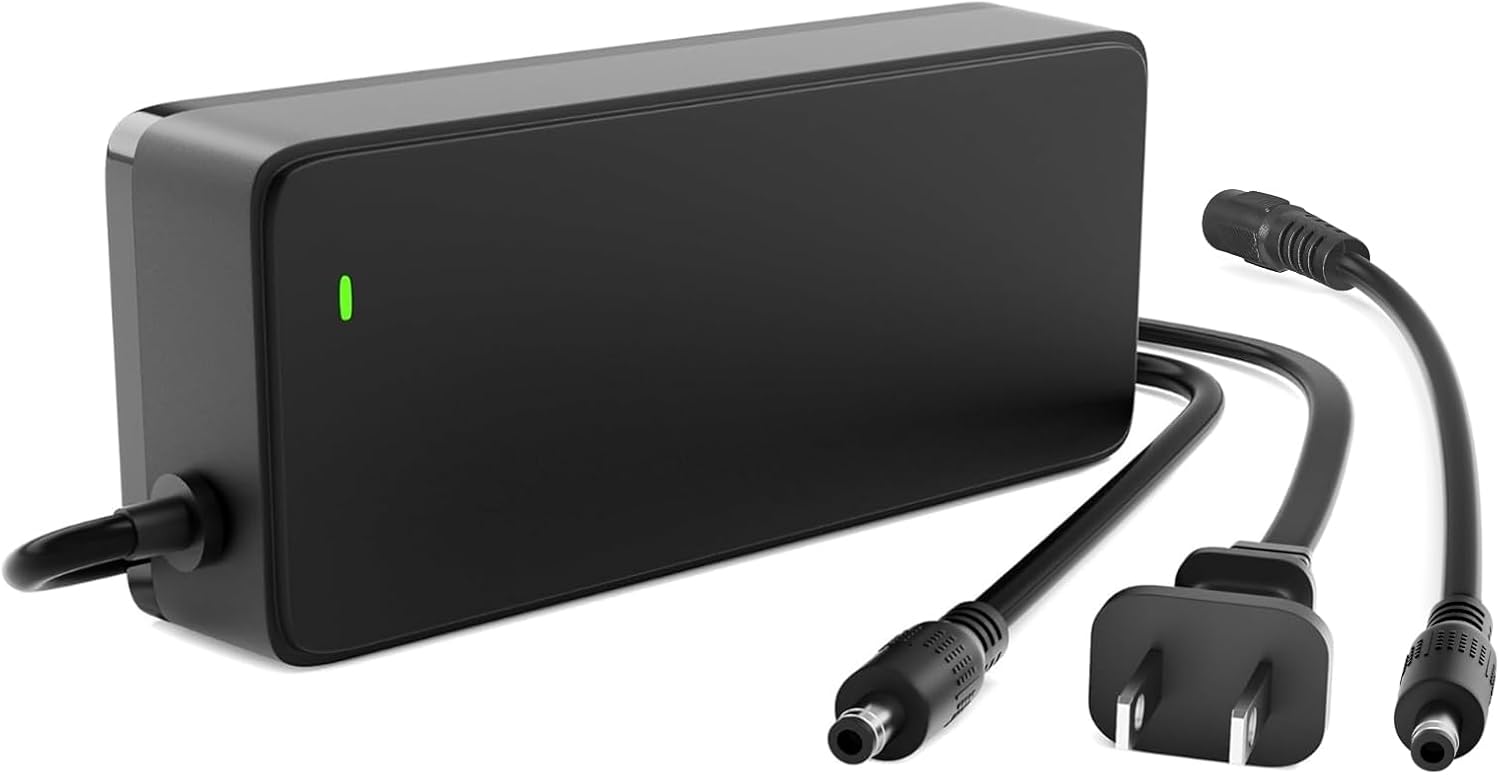 UL Listed 54.6V 2A eBike Charger for 48V Lithium Battery Compatible with 48V Lectric XP 1.0/2.0/3.0,Lectric XPremium, DC 5.5-2.1mm Bicycle Battery Charger Power Adapter