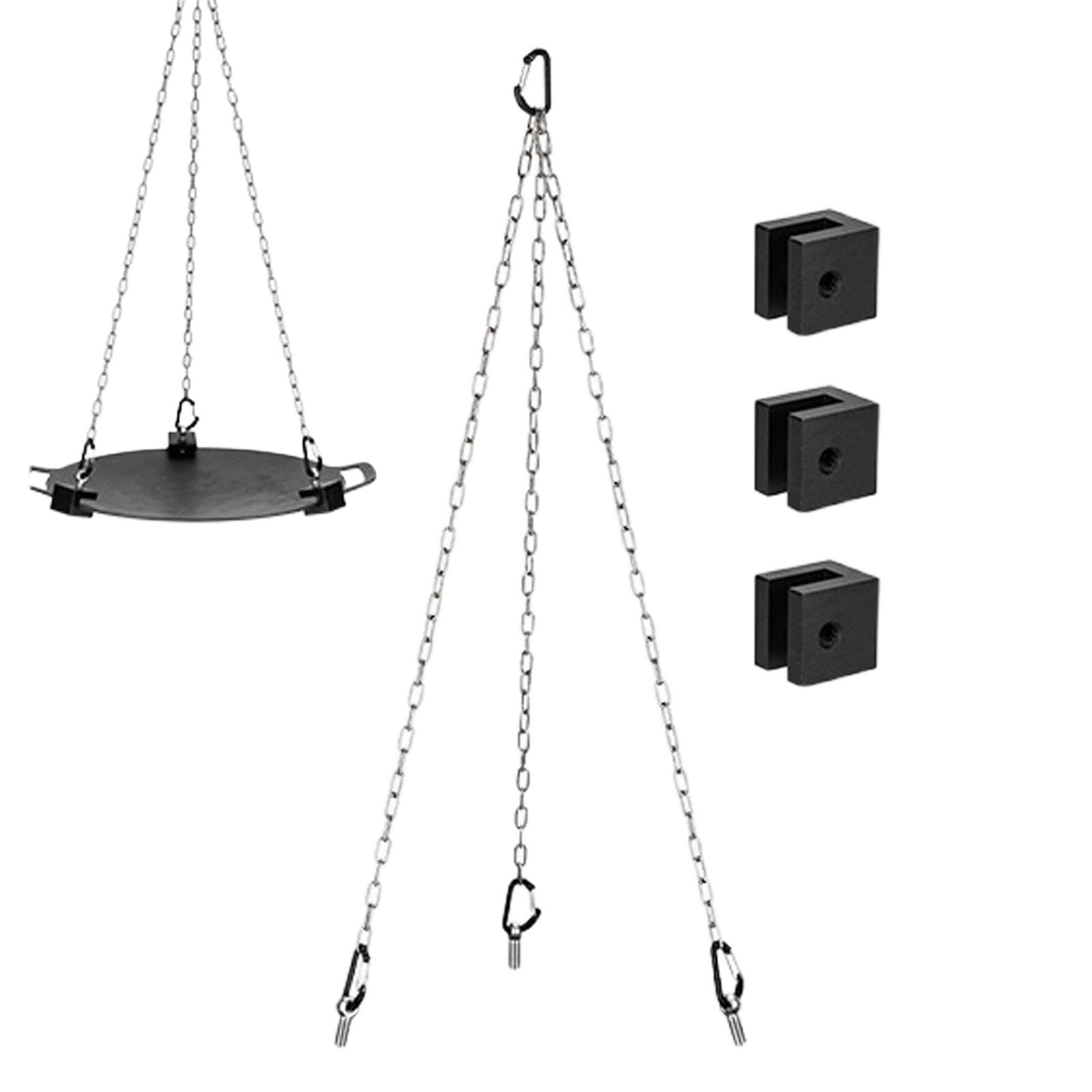 Camping Cooking Tripod - Portable Tripod with Grill, Adjustable Campfire Grill Tripod | Multi Function Adjustable Cooking Stand, Aluminum Alloy Campfire Tripod for Campfire, Hiking, Outdoor Pots