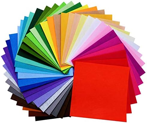 moinkerin 40 sztuk filcu do majsterkowania, 15 x 15 cm, płyty filcowe, do majsterkowania, włókniny, towar sprzedawany na metry, do majsterkowania, rzemiosła, szycia, projektów patchworkowych