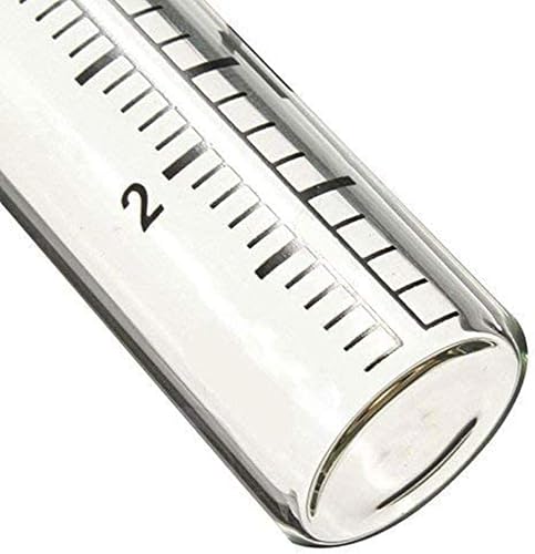 Miniatura 7 de GLOGLOW 2 medidores de lluvia para exteriores, tubo de repuesto de vidrio de lluvia de 5 pulgadas de capacidad para patio, jardín, exterior, césped,