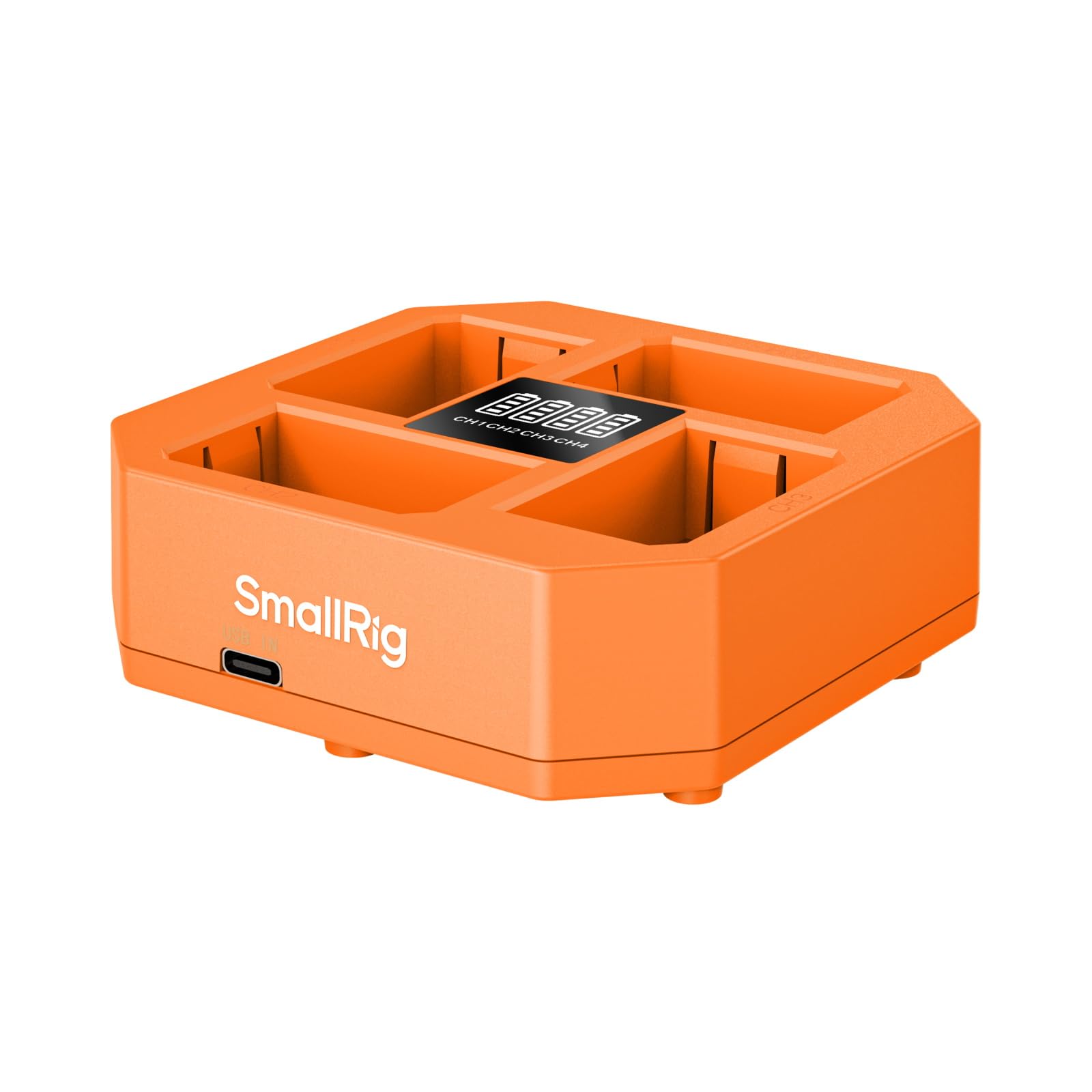 SmallRig NP-FZ100 4-Channel Camera Battery Charger, with 60W Fast Charging, LED Display, Compact 4-Channel Camera Battery Charger for Sony NP-FZ100 Battery, Orange-picture-31