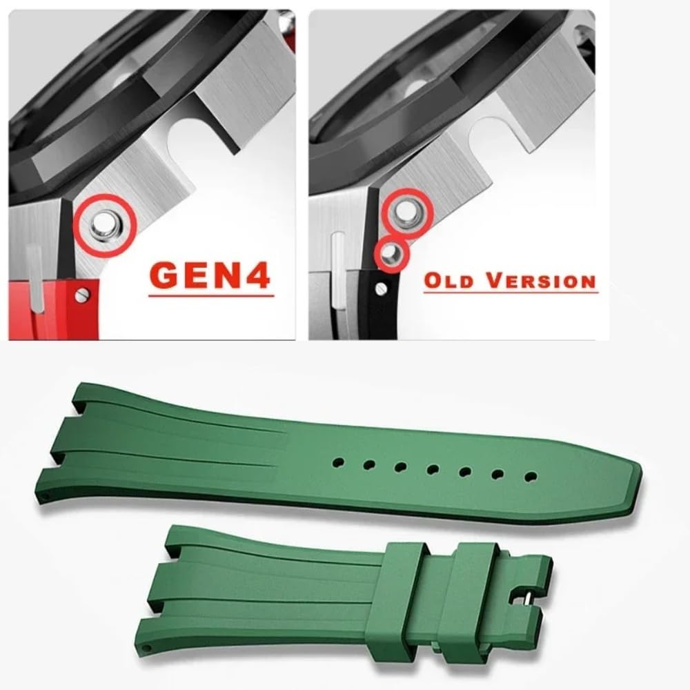 Gen 4 Edelstahl-Gehäuse, Gummiarmband, passend für Casio G-shock GBM-2100 Series Watch, für GBM-2100 1A/2100 1a2/2100b-7a Mod Kit, Metalllünette für Casio Zubehör