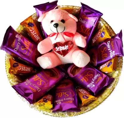 Yaayi Cadbury Dairy Milk & Kinder Joy Chocolates Gift Hamper | Premium Chocolate Gift Tray To Gift Your Loved Ones On Christmas (Gift Hamper 1)