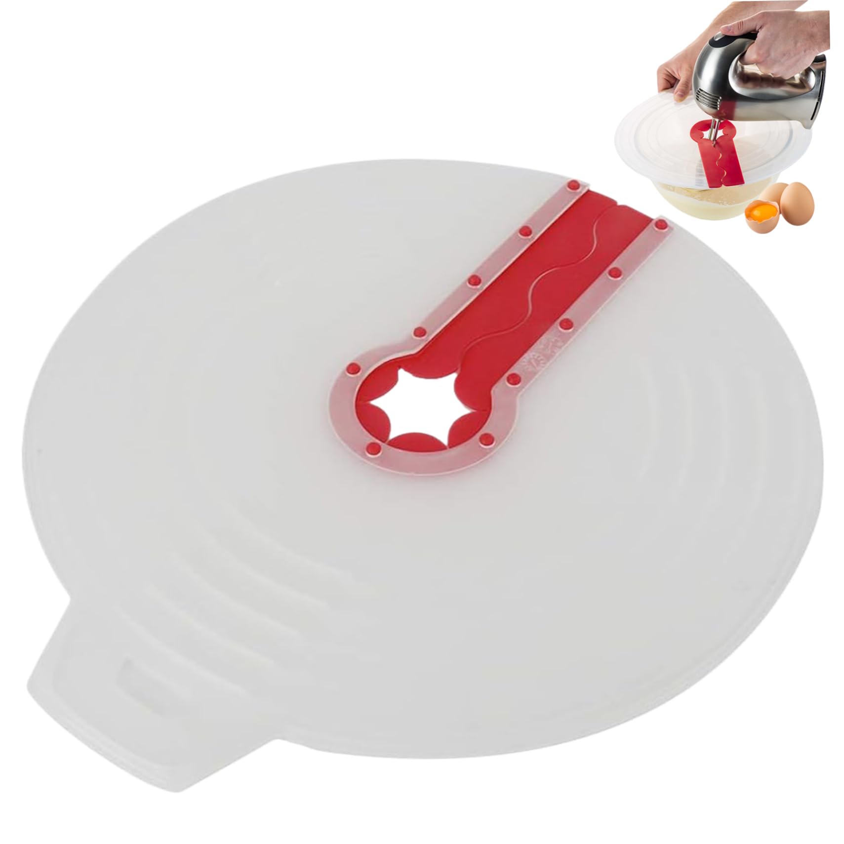 Wedhapy Mixer Splatter Guard Splatter Guard for Mixer 12 Inch Silicone Anti Splash for Egg Bowl Whisks Cover for Cooking Kitchen Tools