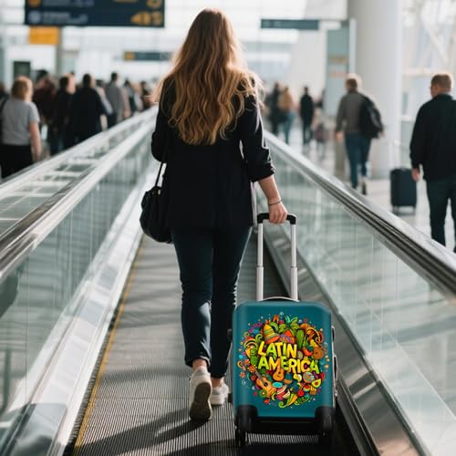 Image of WUJIAONIAO Travel Luggage Cover Baggage Suitcase Cover Protector Skins 18-32 Inch, US-Area, S (for 18--20 inch luggage), Fashion