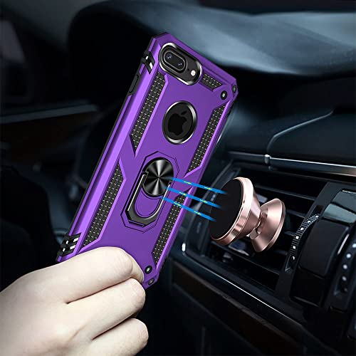 Coque antichoc iPhone 8 Plus et 7 Plus protection écran violet - 7