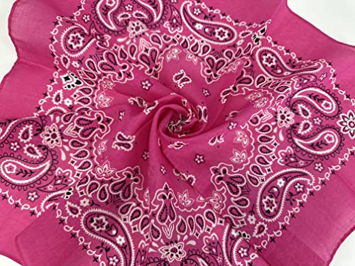 Image of Single Pack Bandanas 60s Premium Cotton Soft Thin Handfeel Large Handkerchief for Men and Women