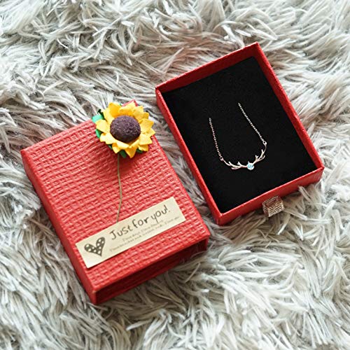 Zhenpony Jewelry Gift Boxes Set, 8-Piece 8-Color Small Kraft Paper Box For Rings, Pendants, Earrings, Necklaces - Ideal For Christmas, Anniversary, Wedding, Birthday - 3.54 X 2.75 X 1.18 Inches #TOP2