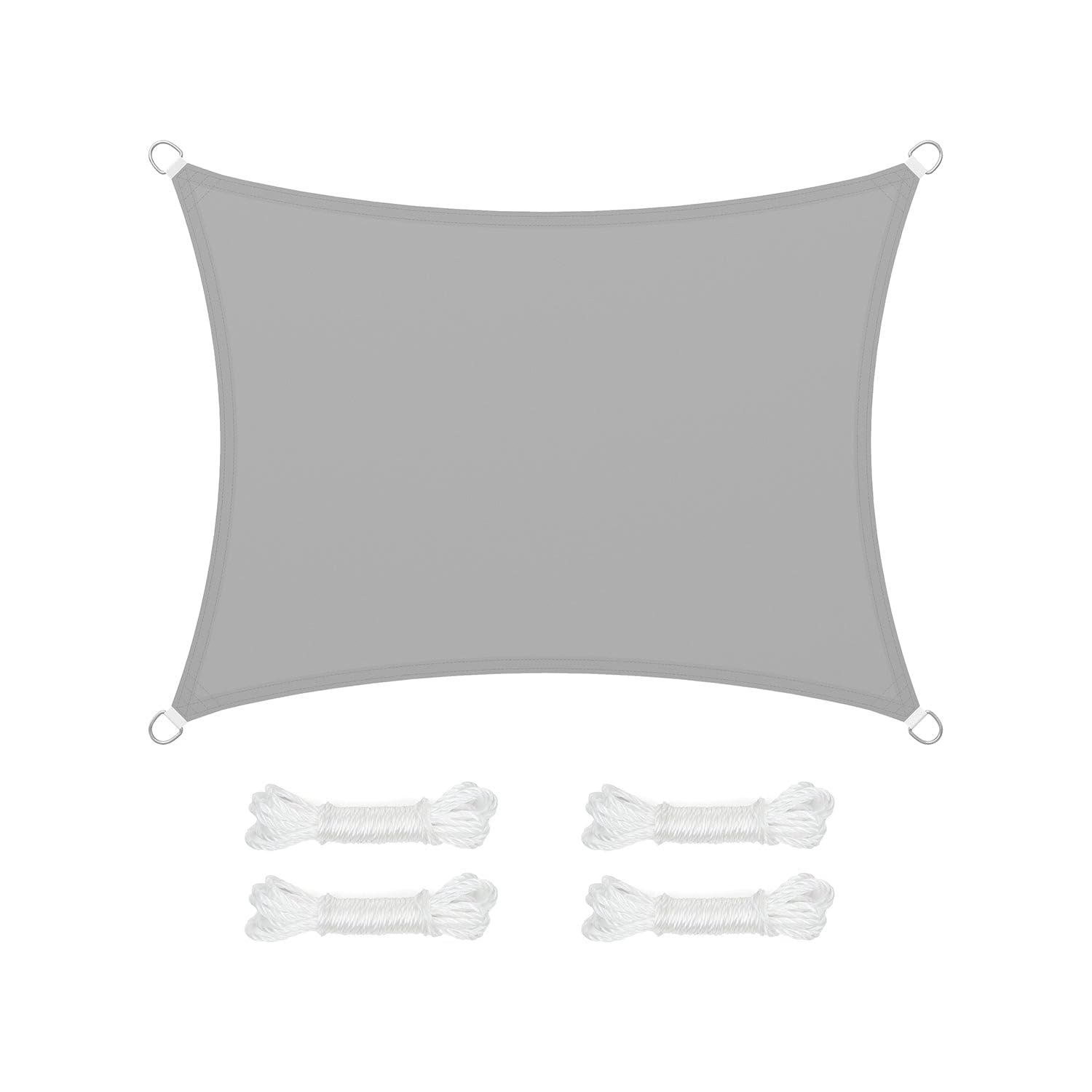 SONGMICS Sonnensegel 3x4m Wasserdicht 665mm Wassersäule Sonnenschutz aus reißfestem Polyester UV-Schutz 93% für Terrasse Garten Balkon Rechteck Seile