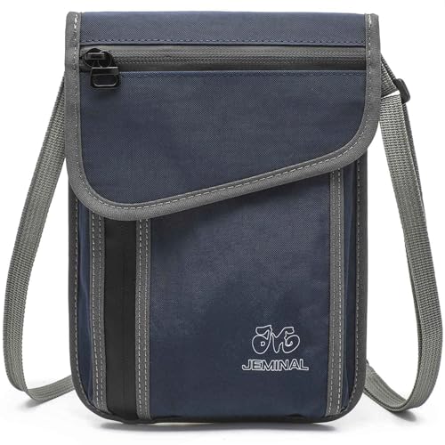 Image of JEMINAL Passport ID Crossbody Phone Bag for Men & Women: Waterproof Small Phone Shoulder Handbag for lighty Camp Jog Travel