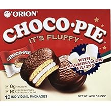 Orion Choco Pie with Marshmallow Cream LARGE, 24 Count 12 x 2 Packs