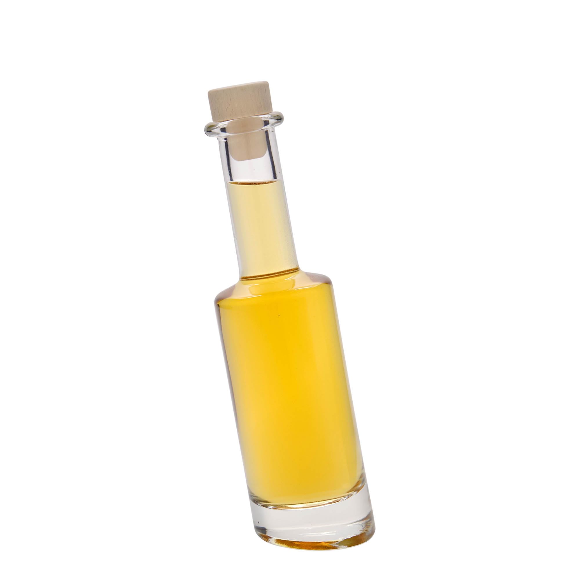200 ml Glasflaschen Bounty im 12er Set aus Klarglas mit Griffkorken für Liköre Sirupe Öle Essige und Feinkostabfüllungen