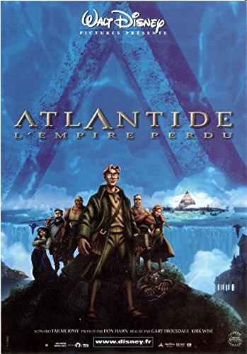 Affiche Cinema Originale Atlantide Disney pour grand salon