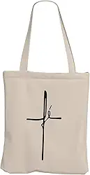 Ecobag Fé Bolsa de Praia Feminina Grande Tecido Costura Reforçada Drobravel de Algodão Cru Ecológica 30x40 Feira REC store