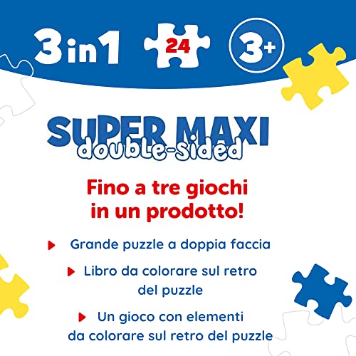Trefl- 3 in 1 24 Elementi di Grandi Dimensioni