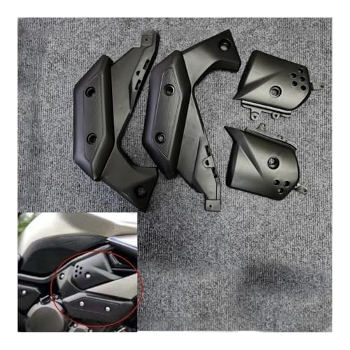 Carénage latéral XJ6 2009-2012 kit gauche droite noir brut pour moto - 2