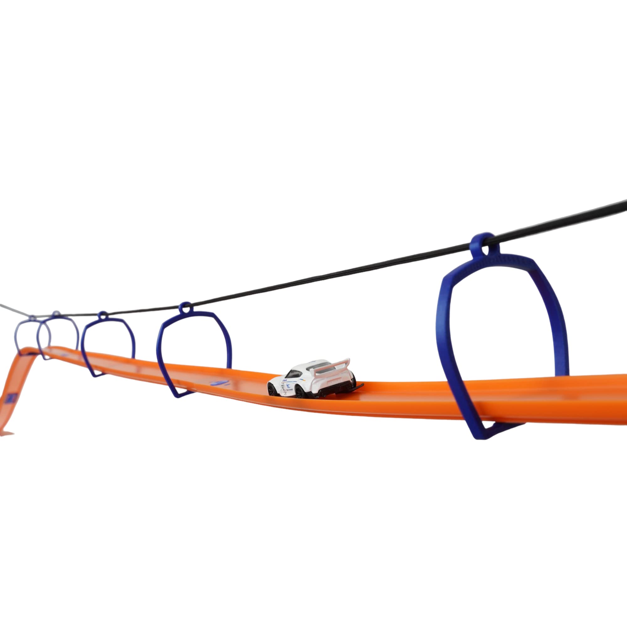suspension bridge compatible with hot wheels track blue