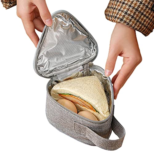 Fulenyi Portabocadillos Aislante Bolsa Sandwich Premium con Asa, Cierre de Cremallera y Interior en Forro de Aluminio. Pequeña Práctica