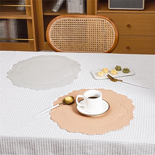 Set de table en relief noir 38x36cm style western et scandinave