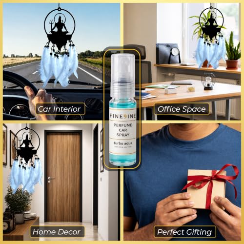 Image of Shiva Car Hanging Dream Catcher with Free 5 ml Car Perfume Spray