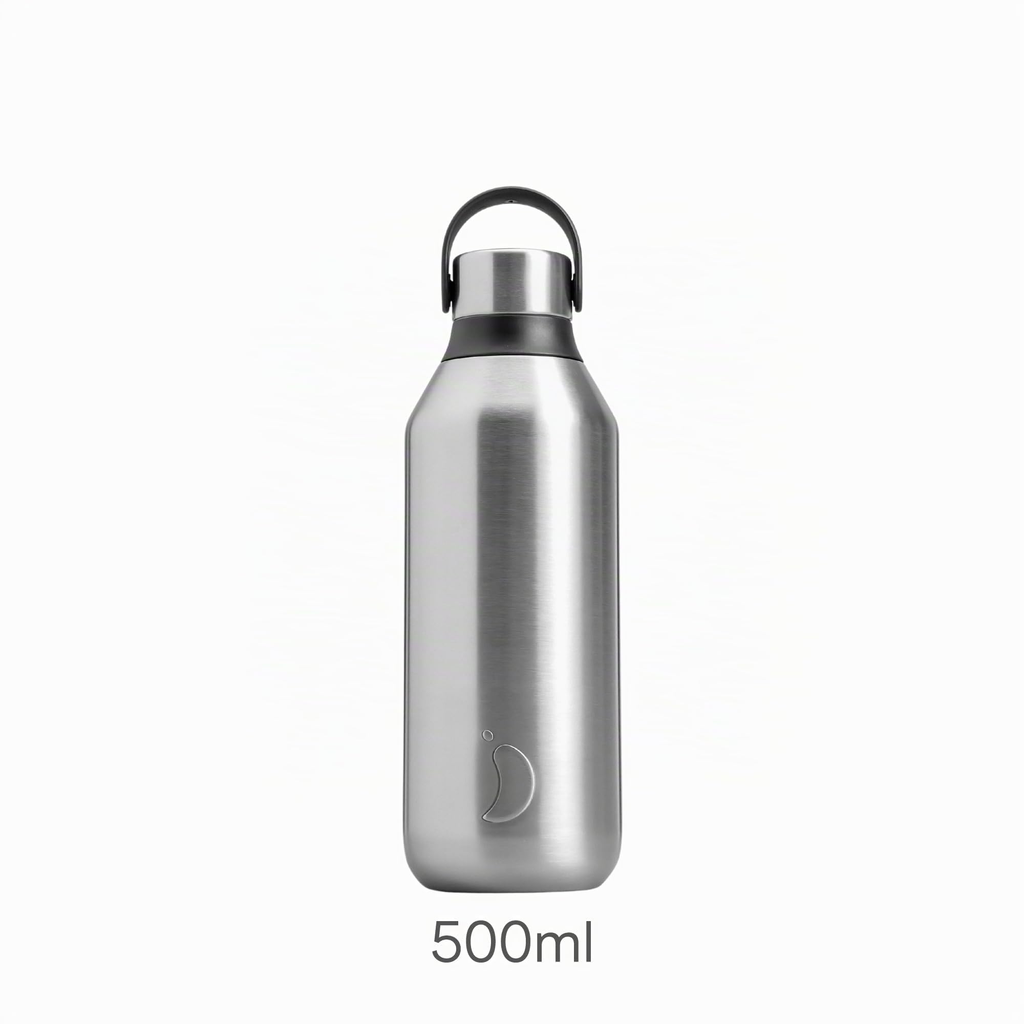 Chilly's Gourde Series 2 - Bouteille Isotherme en INOX avec Collerette Souple & Anse - Thermos pour Boissons Chaudes & Froides - Étanche, sans Condensation