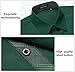HISDERN Green Dress Shirts for Mens Button Down Casual Long Sleeve Shirt Emerald Green Inner Contrast Formal Business Shirts Hunter Green Wedding