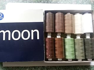 Polyester Sewing Thread - Moon Thread 10 X 1000 Yard Pack - 120s (Ivory MOO76)