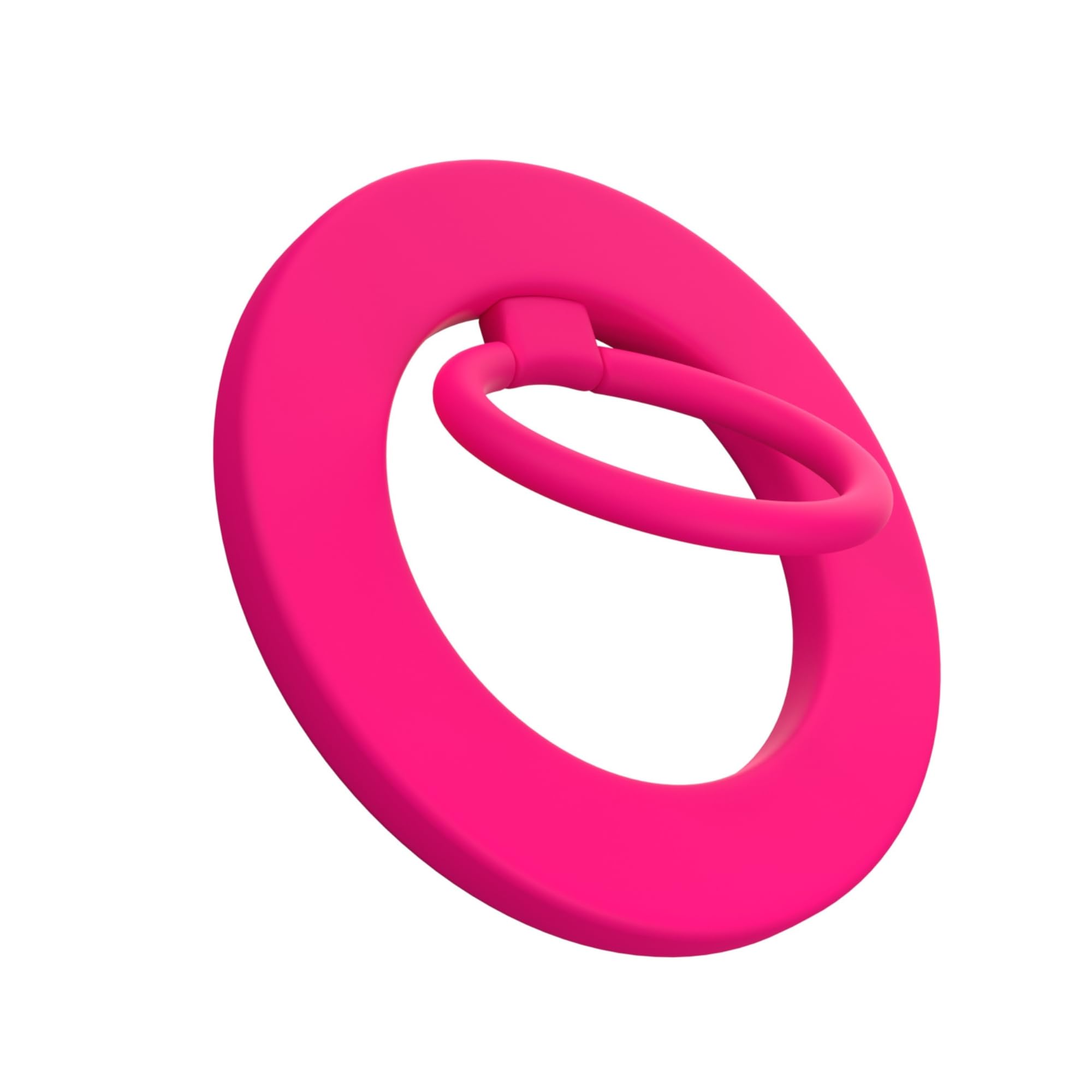 FELONY CASE - Neon Pink MagSafe Ring Grip and Stand - Version 2.0 - Improved Stronger Magnet, Magnetic Phone Ring Holder for MagSafe Compatible iPhone
