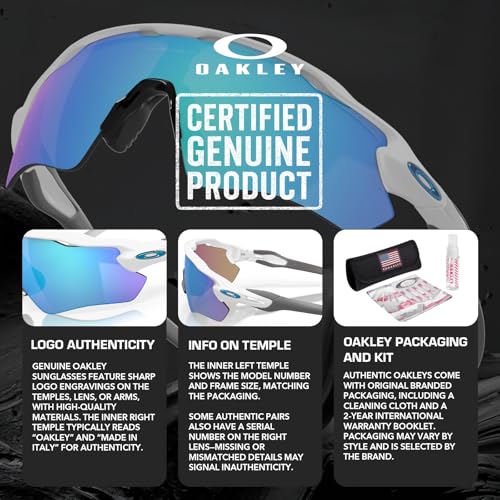Image of Oakley RADAR EV PATH TEAM COLORS OO9208 Shield Shape Sunglasses With Official Eyewear Kit
