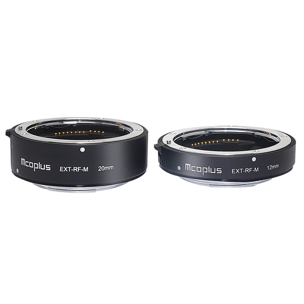 EXT-RF-M RF Mount EOS R/RP/R5/R6 Autofokus AF Metall Macro Extension Tube Set Adapter-Ring für Canon EOS R/EOS RP/R5/R6 Kameras(12mm+20mm)