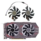 MAHIE New 75MM 4PIN P106-100 GTX 1050 TI GPU Fan,Fit for Colorful GeForce GTX 1060 1050TI 1050 960 950 Graphics Card Cooling Fan Cheerfully (Color : Round Hole)