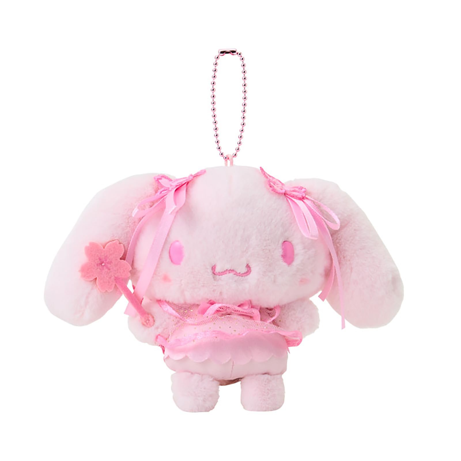 Sanrio Cinnamoroll Sakura Mascot Holder Plush Keychain 6.3x4.7in