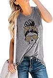 Ytboerly Women's Bad Moms Club Tank Tops Sleeveless Skull Savage Mom Printed Casual Workout Yoga T...