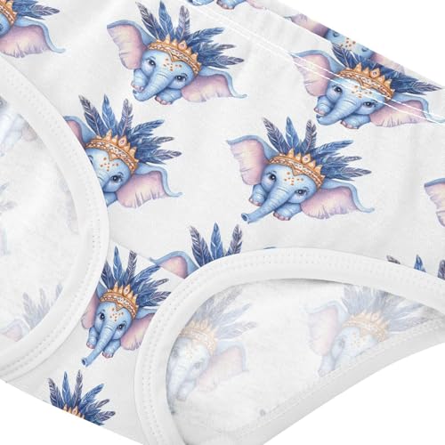 Girls Underwear Soft Cotton Cute Elephants Kids Panties in Sizes 2/3t, 4t, 5t, 6 and 84