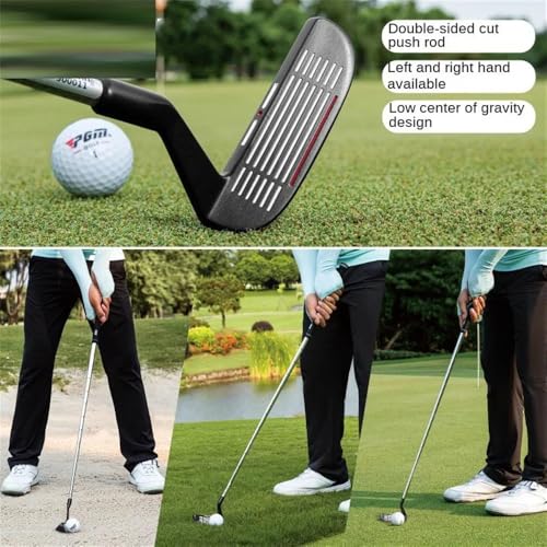 Ambidestro Golf Chipper Club per gli uomini Donne, ferro da gioco corto ad alto perdono con albero in acciaio inossidabile e impugnatura in gomma anti-vibrazione, facile uso Aiuto di allenamento per i