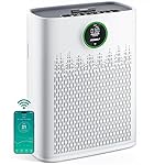 Smart Air Purifier for Home Large Rooms, with WiFi Control, Smart Mode, AQI Display, 22dB Sleep Mode & Aromatherapy, Covers Up to 1295 Ft² with 2X-Power Filtration, HAP603WF, Bright White