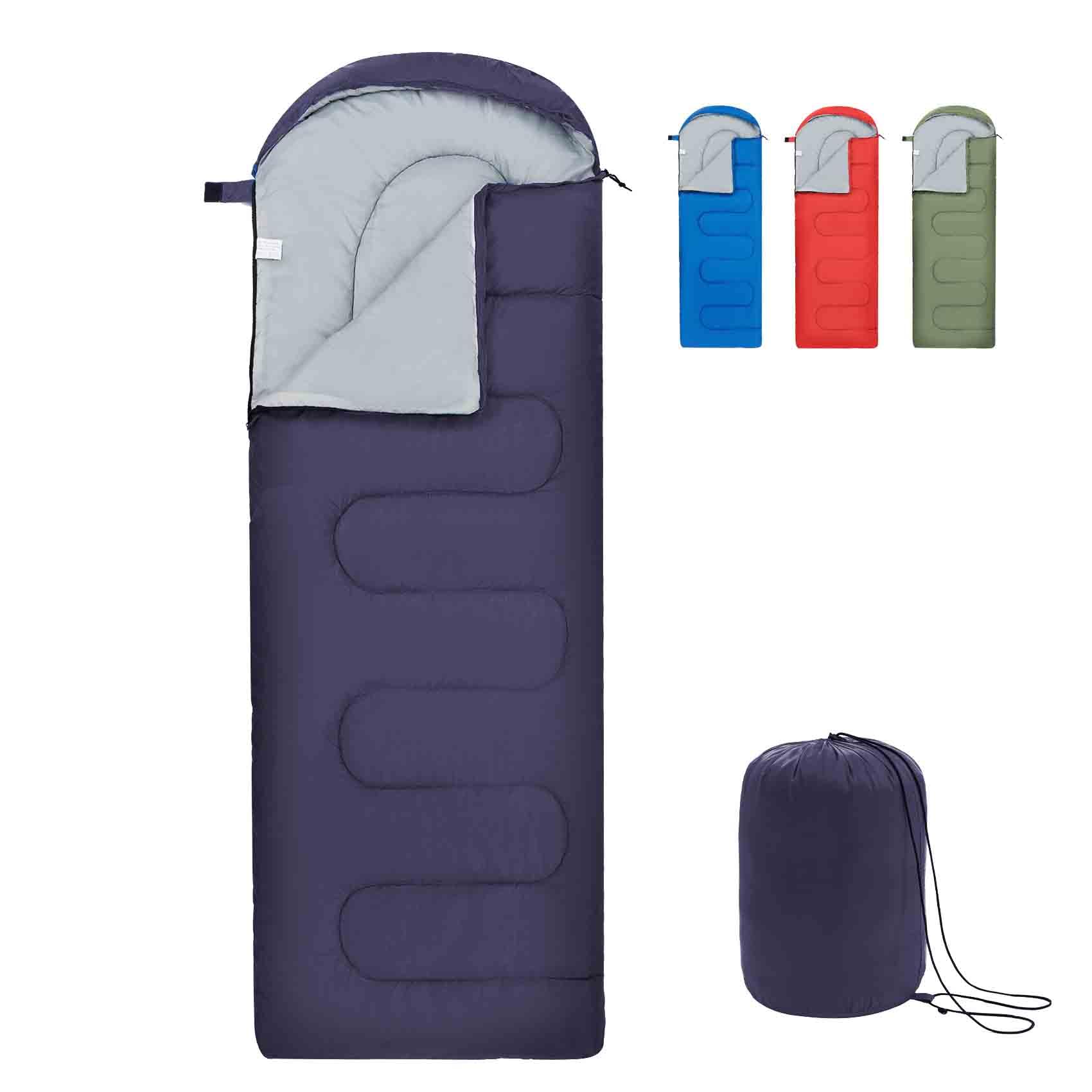 Sacs de Couchage pour Adultes et Enfants - Sac de Couchage ultraléger 3 Saisons pour Temps Froid, Compact pour la randonnée et Le Camping, Sac de Couchage léger pour Filles