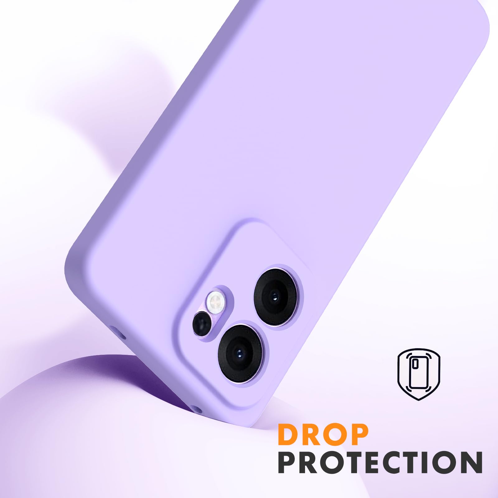 HULLIN Custodia per Telefono in Silicone Colorato, Adatta per OPPO