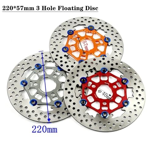 Disque de frein e-bike CNC 220mm 3 trous flottant pour Jog RSZ Force - 3