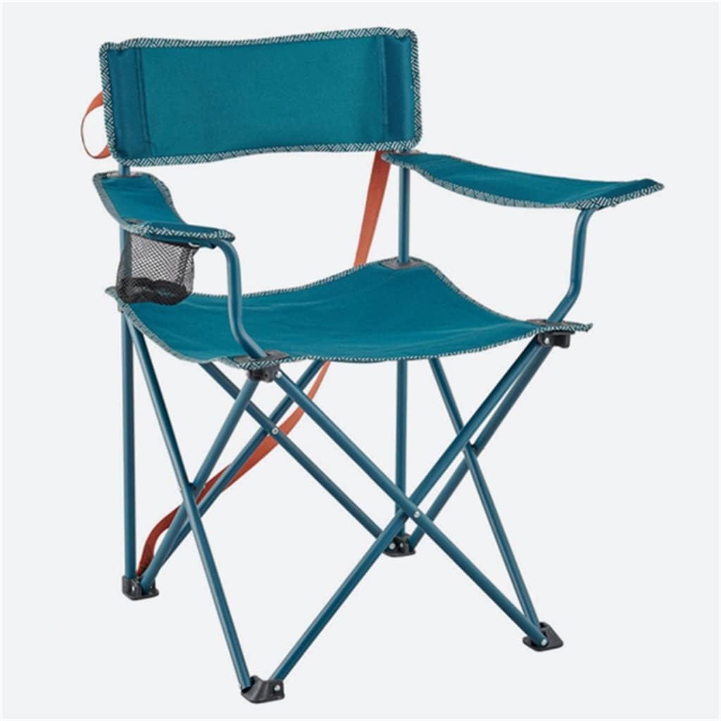 Folding Stool,Portable Camping Fishing Carry Back Maza Stool Outdoor/Blue