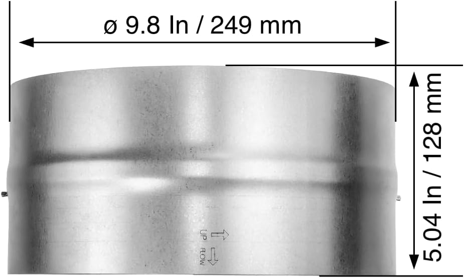 10" Inch Backdraft Damper for Straight or Flex Duct. Bathroom Exhaust Fan. Kitchen Hood Exhaust Fan and Different Dryer Fan Backflow Preventer. Steel Damper with Aluminum Valve Flaps