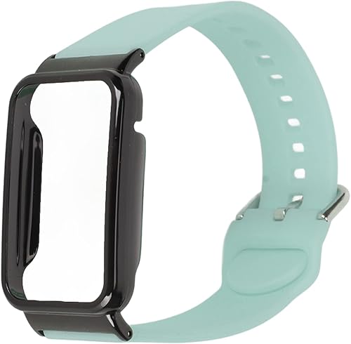 Miniatura 9 de Correa de reloj de silicona 2 en 1 con funda protectora para Mi Band 7 Pro, ajuste ajustable, material suave y agradable a la piel, fácil