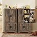 usikey Storage Cabinet with 4 Doors, 43.3