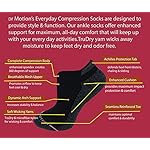 Dr. Motion 6 Pairs Womens Low Cut Ankle Cushioned Breathable Compression Socks - Image 4