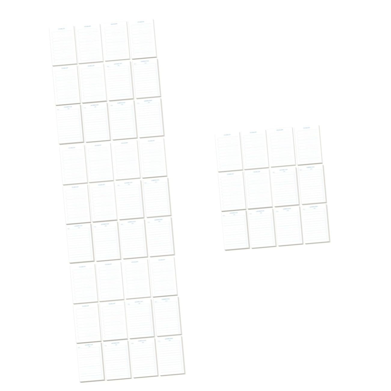 Lurrose 4 Stück 12 Planungsvokabularbuch Notizbücher schreibhefte memoboard nootbook the Notebook Buch praktische Notizblöcke Seitenreiter tragbare Notizblöcke Planungsunterlagen Papier