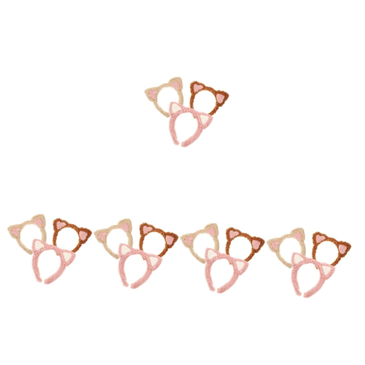 FOMIYES 15 Piezas Venda Lavarse La Cara Diadema Lindas Diademas Coreanas Diadema De Fiesta Cosplay Diademas De Gato Difuso Ducha Flaco Tocado Tela Animal Protección De La Piel Perder
