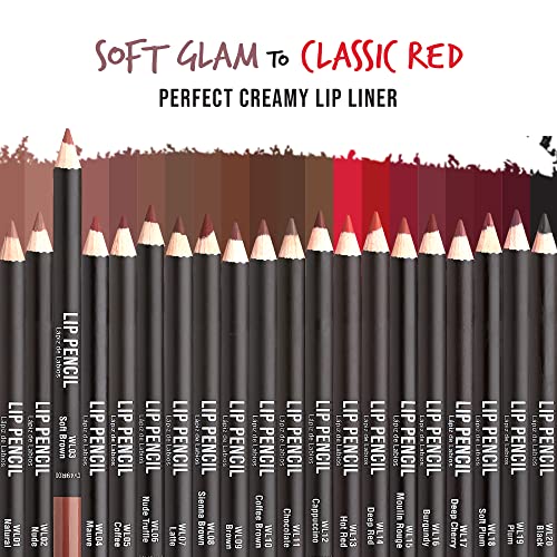 Image of Kiss New York Professional Slim Long-Wear Lip Liner Pencil, Matte Finish